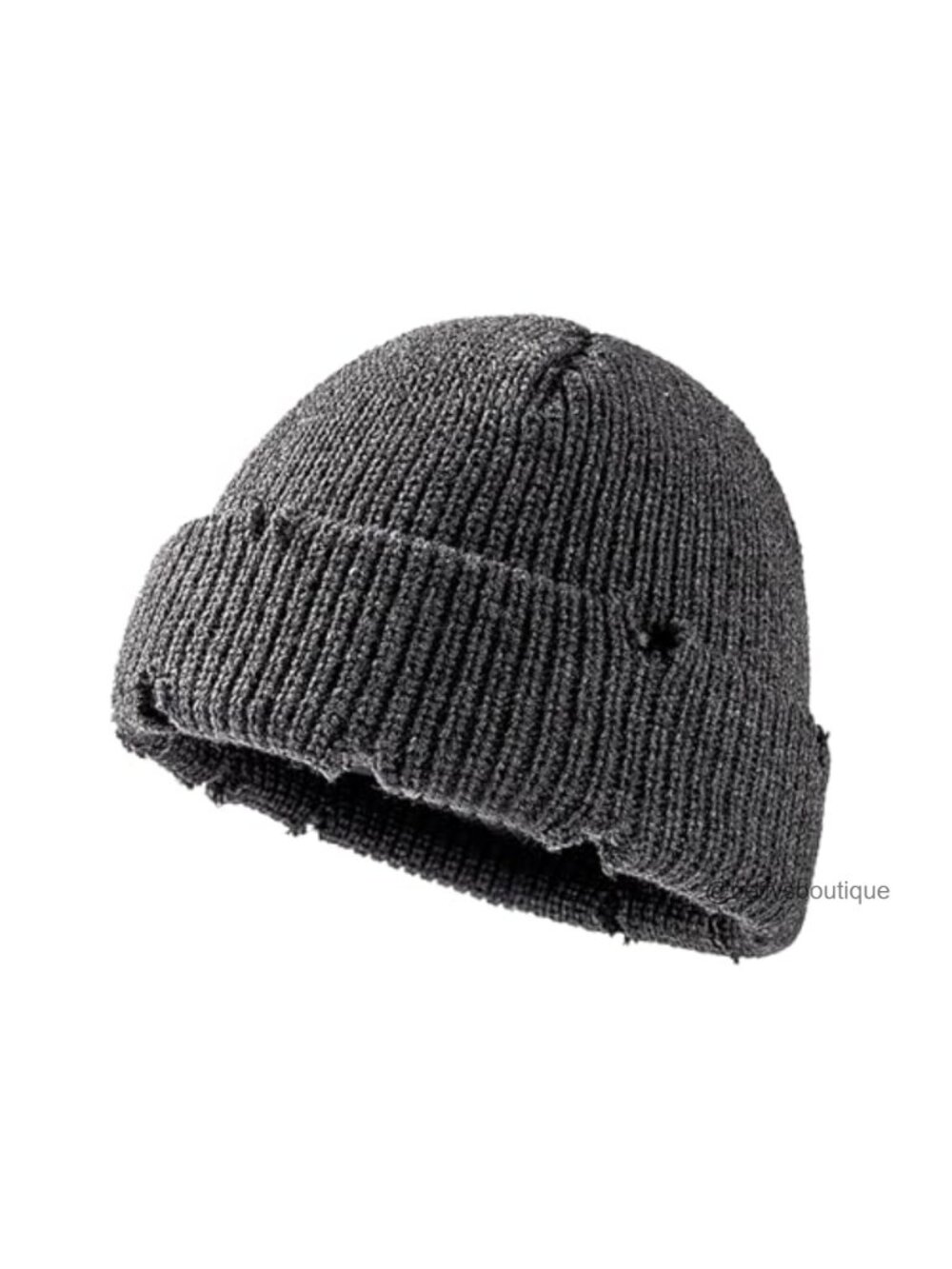 Warm Knit Skull Cap Hip-hop Slouchy Ripped Knitted Beanie